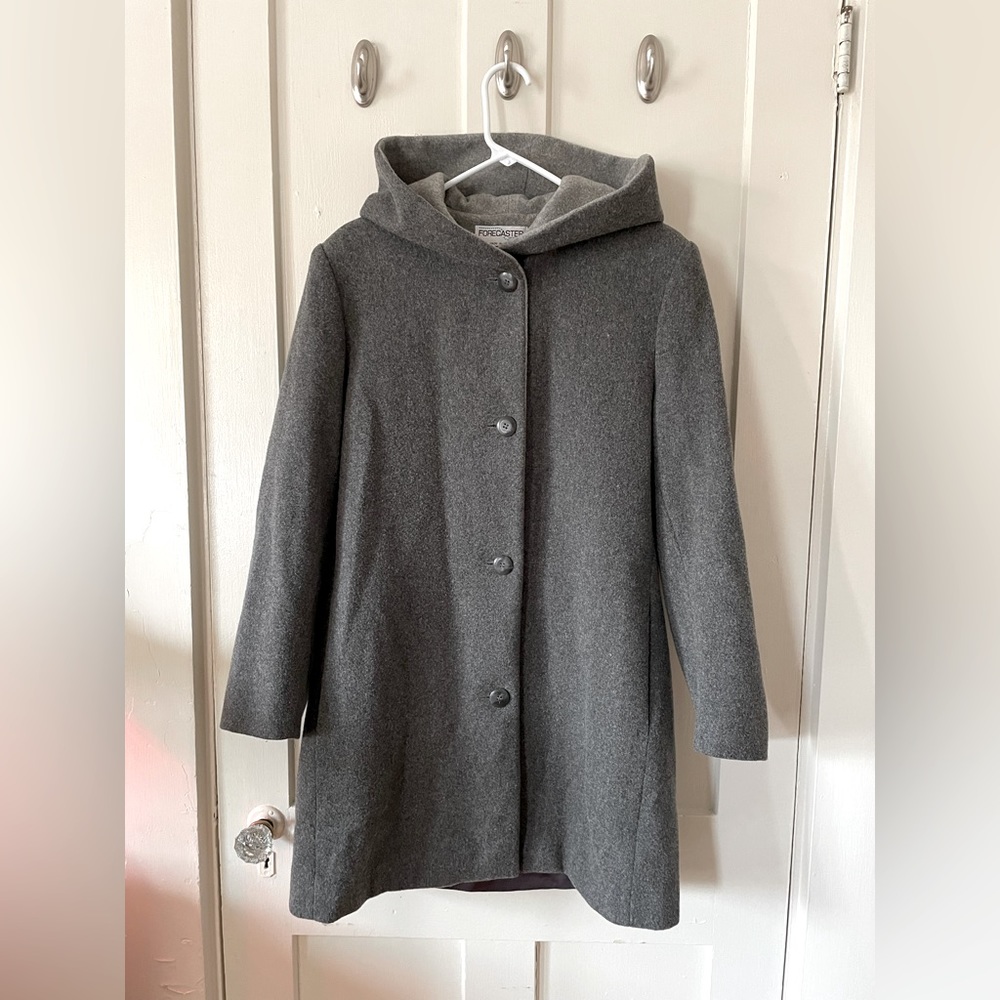Vintage Hooded Wool Coat